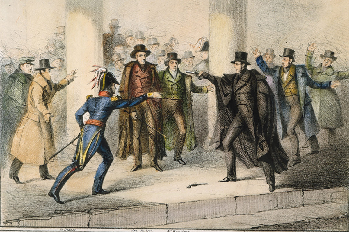 Never bring a gun to a cane fight: the almost assassination of President Andrew Jackson